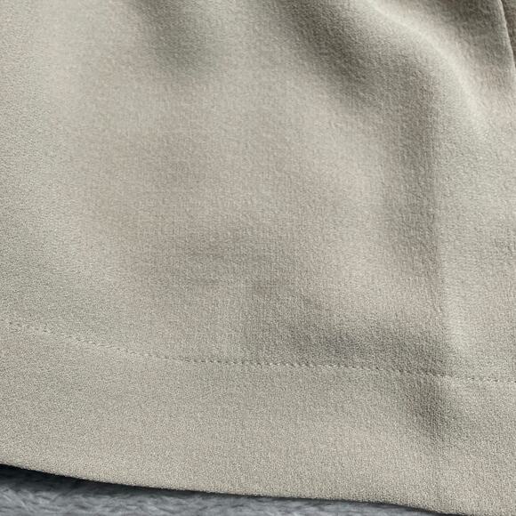 Eileen Fisher Pants Womens Medium Beige Peble Straight Silk Georgette Crepe New - Picture 7 of 10